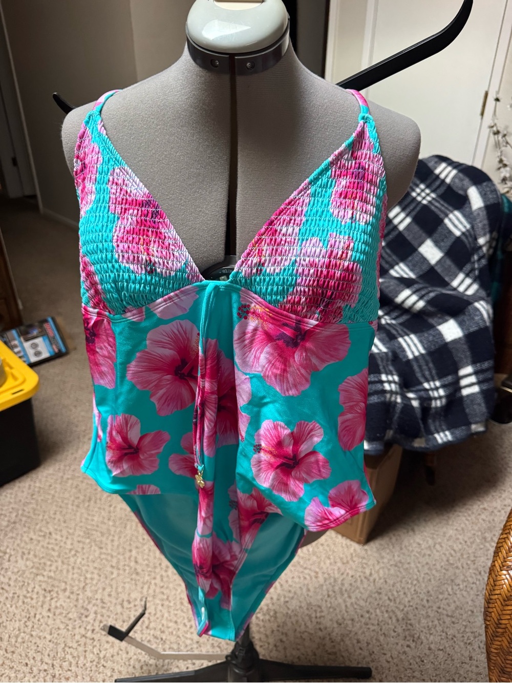 No Boundaries Halter Triangle one piece swimsuit M, L, XL, XXL New